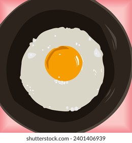 En esta elegante ilustración vectorial, el huevo colorido al sol muestra una belleza simple a través de delicados detalles lineales, capturando una armoniosa mezcla de gracia y la naturaleza distintiva de su forma.