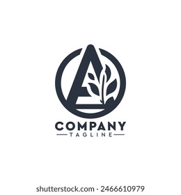 Este elegante logotipo de una marca está diseñado para la Naturaleza, la moda, la boutique, la playa, la compañía floral, el salón, la letra de un logotipo, de lujo, ecológico, orgánico