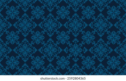 This elegantdard  blue  seamless damask vector  pattern  ideal for wallpaper, fabric pattern, luxury branding, invitations, packaging, home decor, and digital art.