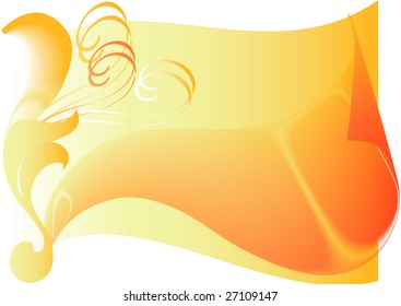 This is an  element decorative orange with  motive vegetative