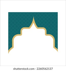 This element is suitable for various types of Islamic-themed graphic designs such as greeting cards, social media posts, banners, and other Islamic content.