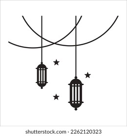 This element is suitable for various types of Islamic-themed graphic designs such as greeting cards, social media posts, stickers, banners, and so on.