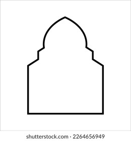 This element is suitable for various types of Islamic-themed graphic designs such as greeting cards, social media posts, stickers, banners, and so on.