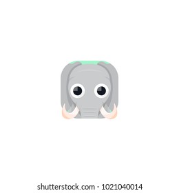 This elephant app icons logo vector would suitable with your animal content zoo needs