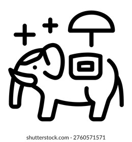 This Elephant (Thailand) icon is suitable for Thailand Culture.