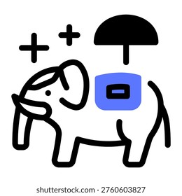 This Elephant (Thailand) icon is suitable for Thailand Culture.