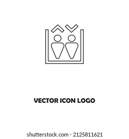 This Elevator icon is in Line style available to download as EPS 10

