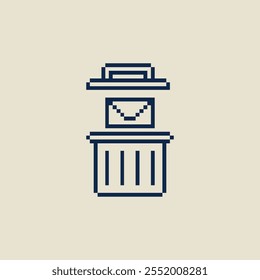 this is email icon in pixel art ,this item good for presentations,stickers, icons, t shirt design,game asset,logo and your project.