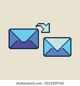this is email icon in pixel art ,this item good for presentations,stickers, icons, t shirt design,game asset,logo and your project.