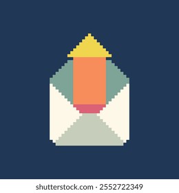this is email icon in pixel art ,this item good for presentations,stickers, icons, t shirt design,game asset,logo and your project.