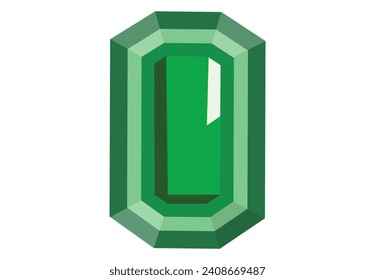 This is an emerald jewel stone artwork