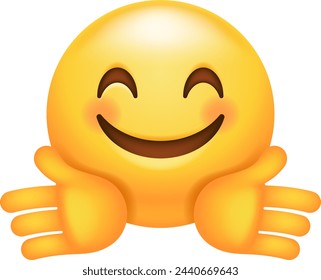 This emoticon conveys a sense of warmth, openness, and friendliness. It's often used to express positivity, gratitude, or a welcoming attitude. 