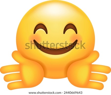 This emoticon conveys a sense of warmth, openness, and friendliness. It's often used to express positivity, gratitude, or a welcoming attitude. 