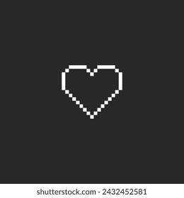 this is emoticon icon in pixel art with white color and black background ,this item good for presentations,stickers, icons, t shirt design,game asset,logo and your project.
