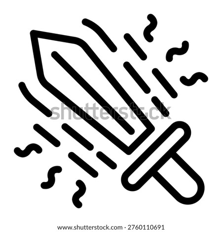 This Enchanted Sword icon is suitable for Fantasy Adventure, Movie, etc.