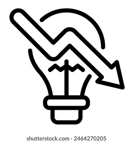 This Energy consumption icon is suitable for Eco friendly consumption, Ecology, and Renewable Energy