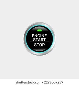 
this is engine start stop button vector design