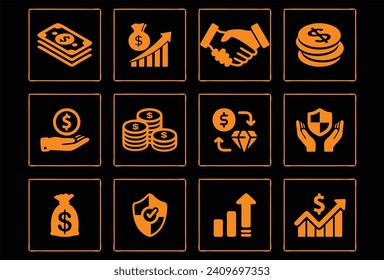 In this EPS file, assets are represented with vibrant symbols showcasing diverse investments, from real estate to stocks. Money characters exude a dynamic flair, embodying various currencies