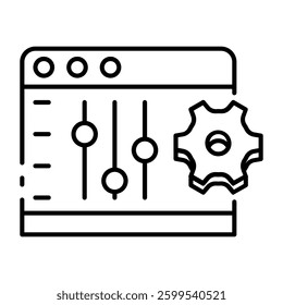 This Equalizer icon is suitable for Audio, Music, etc