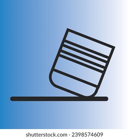  this is eraser icon design