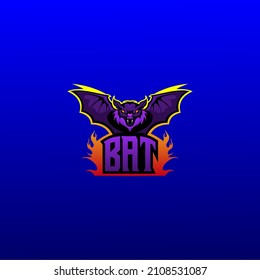 this is an e-sport logo concept about bats