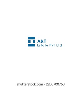 dies ist ein 
AT Estate Pvt Ltd Logo-Vorlage 
