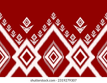 This ethnics pattern consists of many geometric shapes that have been created with beautiful intricate craftsmanship and suitable for use to  fabric pattern or to decorate various things.