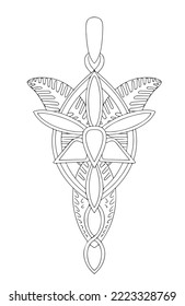 This is the evenstar necklace from lord of the rings  svg