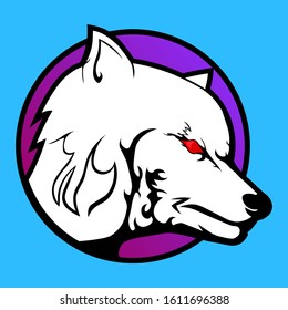 This evil white wolf is a high-resolution logo mascot. With the design of a wolf face looks evil makes this logo very attractive. This logo is more suitable to be applied to the sport or e-sport logo.