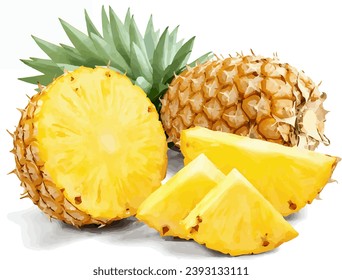 Dies ist ein Beispiel für ein Vektorbild einer Ananas