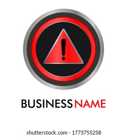 this is exclamation icon vector logo