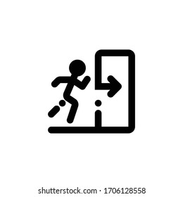 This Exit icon is in Line style available to download as EPS 10