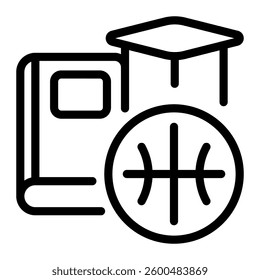 This Extracurricular activities icon is suitable for School, Education, Edutainment, etc