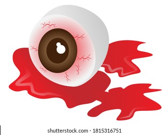 dies ist ein Vektorbild aus Auge und Blut