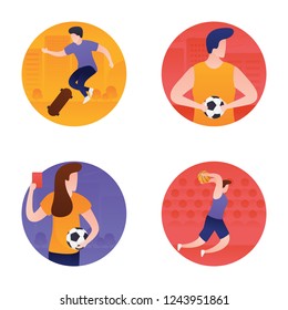 
In this eye catching colorful sports and olympic flat icons pack you can see vectors that can be easily rectify and utilize in related field. Grab this pack and use it in related project.