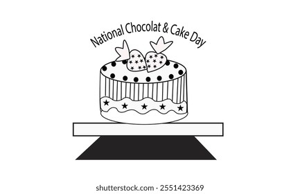 
This is Eye Soothing, Trendy  Minimalist Icon Design for National Chocolate  Cake Day. Express your unique style with our custom-designed Icon, featuring vibrant colors and eye-catching Graphics.

