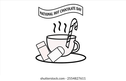 This is Eye Soothing, Trendy  Minimalist Icon Design for National Hot Chocolate Day. Express your unique style with our custom-designed Icon.
