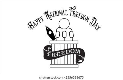 This is Eye Soothing, Trendy  Minimalist Icon Design for Natonal Freedom  Day. Express your unique style with our custom-designed Icon.
