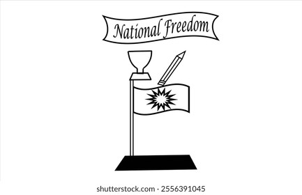 This is Eye Soothing, Trendy  Minimalist Icon Design for Natonal Freedom  Day. Express your unique style with our custom-designed Icon.
