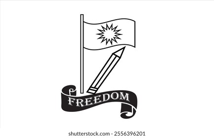 This is Eye Soothing, Trendy  Minimalist Icon Design for Natonal Freedom  Day. Express your unique style with our custom-designed Icon.
