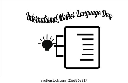 This is Eye Soothing, Trendy  Minimalist Icon Design for International Mother Language  Day. Express your unique style with our custom-designed Icon.
