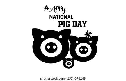 This is Eye Soothing, Trendy  Minimalist Icon Design for National Pig Day. Express your unique style with our custom-designed Icon.
