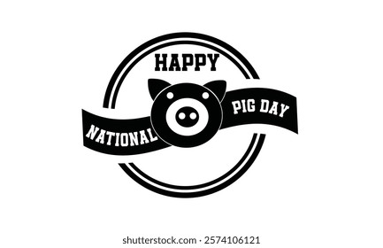 This is Eye Soothing, Trendy  Minimalist Icon Design for National Pig Day. Express your unique style with our custom-designed Icon.
