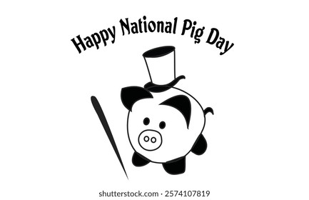 This is Eye Soothing, Trendy  Minimalist Icon Design for National Pig Day. Express your unique style with our custom-designed Icon.
