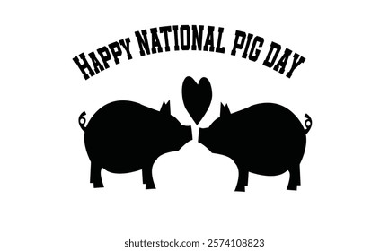 This is Eye Soothing, Trendy  Minimalist Icon Design for National Pig Day. Express your unique style with our custom-designed Icon.
