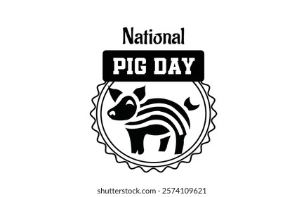 This is Eye Soothing, Trendy  Minimalist Icon Design for National Pig Day. Express your unique style with our custom-designed Icon.
