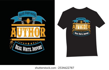 Este é o Olho calmante T-Shirt Design para o Dia dos Autores