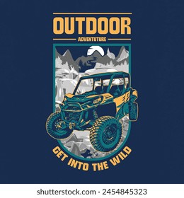 This eye-catching design is perfect for those who love to explore the world of off-road adventure. Souvenir t-shirt allows you to proudly display your passion for ATV riding.