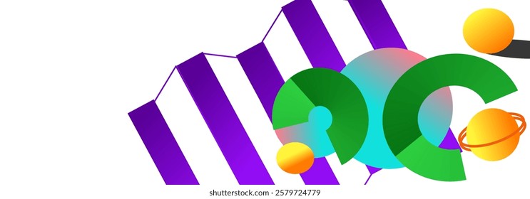 This eye-catching image features a contemporary abstract design with geometric shapes, smooth gradients, and celestial-inspired orbs. Its vibrant colors and modern aesthetic make it ideal for  variety