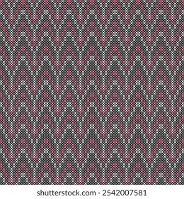 This eye-catching pattern features a repeating geometric design in a vibrant color palette, reminiscent of traditional folk art